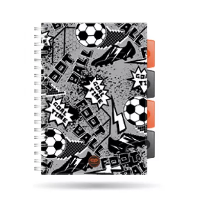 CoolPack Ko�ozeszyt A5 PP Grey Ball kratka 100 kartek
