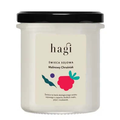 Hagi Cosmetics wieca sojowa Malinowy Chruniak 215 ml