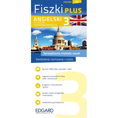 Fiszki plus. Angielski dla �rednio zaawansowanych. Poziom B2