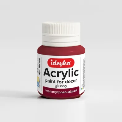 Ideyka Farba akrylowa Per�owa mied� 20ml