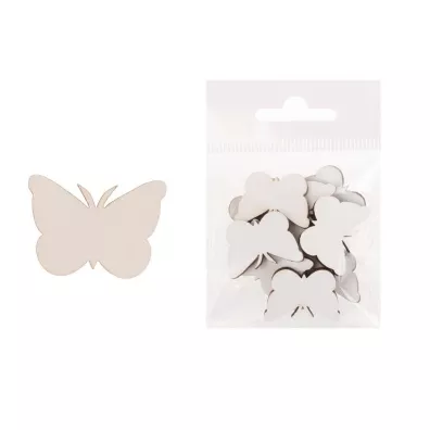Cresco Dekoracja drewniana Motyl du�y 12 szt.