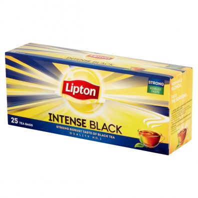 Lipton Intense Black Herbata czarna 25 x 2,3 g