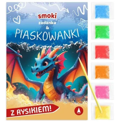 Malowanka 180X260 Smoki. Zadanka & piaskowanki SKRZAT 079630 - Wioleta �y�owska