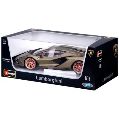 Bburago Model 1:18 Lamborghini Sian FKP 37 zielony