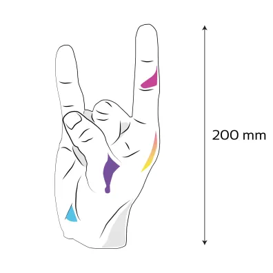 Kolorowanka 3D Hand RCK