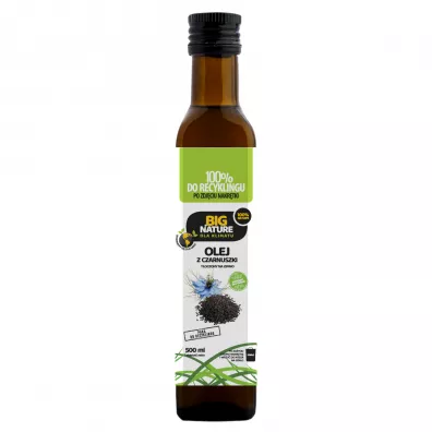 Big Nature Olej z czarnuszki toczony na zimno 500 ml