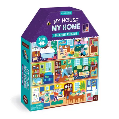 Puzzle konturowe Mj dom 100 el. 5+ Mudpuppy