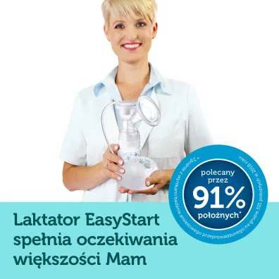 Canpol Babies Laktator elektryczny EasyStart + Os�onki piersi ma�e EasyStart� 2 szt. Zestaw