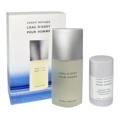Issey Miyake Zestaw dla mczyzn Woda toaletowa LEau dIssey Pour Homme + Dezodorant w sztyfcie 75 ml + 75 g