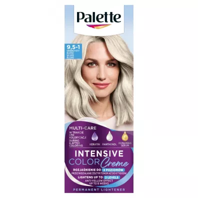 Palette Intensive Color Creme Lightener farba do w�os�w w kremie 9.5-1 (C9) Srebrzysty Blond