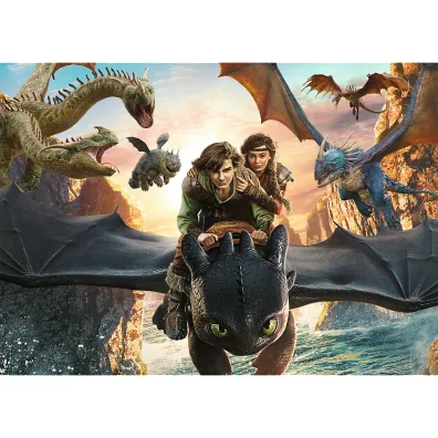 Puzzle 200 el. Szczerbatek i przyjaciele Trefl