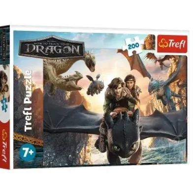 Puzzle 200 el. Szczerbatek i przyjaciele Trefl