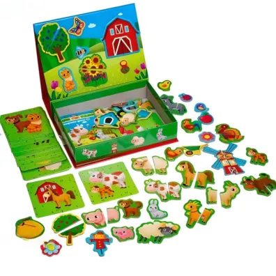 Puzzle Gra magnetyczna - Farma Roter Kafer