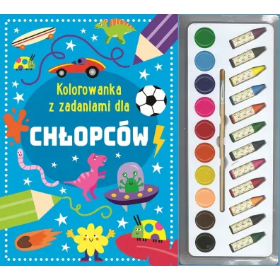 Kolorowanka z zadaniami dla ch�opc�w