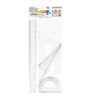 Starpak Komplet geometryczny 30cm 4 elementy