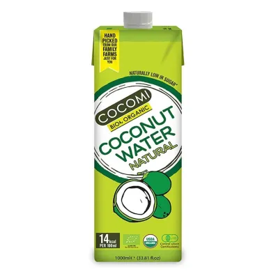 Cocomi Woda kokosowa naturalna zestaw 12 x 1 l Bio