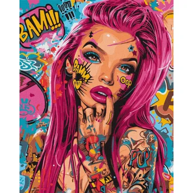 Ideyka Malowanie po numerach - Plama kolor�w 40x50cm