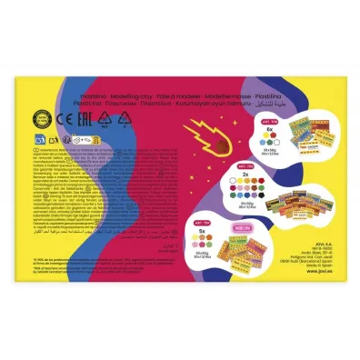 Display plasteliny JOVI 30x50g 6x5 kolor�w mix kolor�w