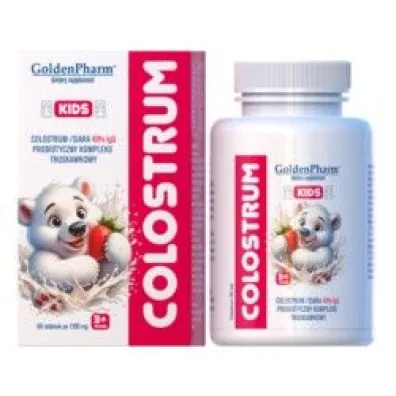 Golden Pharm Colostrum Kids Suplement diety 60 tab.