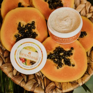 Orientana Naturalny kremowy peeling do twarzy papaja i �e�sze� indyjski 50 g