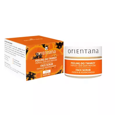 Orientana Naturalny kremowy peeling do twarzy papaja i �e�sze� indyjski 50 g
