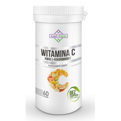 Soul Farm Witamina C (kwas l-askorbinowy) 800 mg Suplement diety 60 kaps.