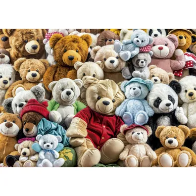 Puzzle 500 el. Pluszowe misie Educa