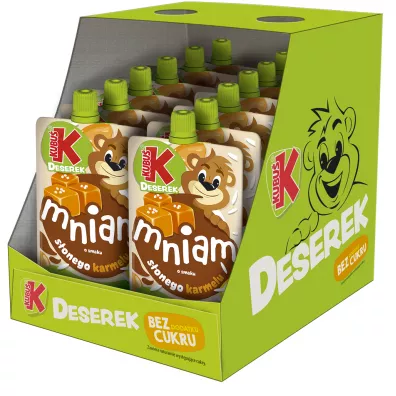 Kubu Mus mniam deser o smaku sonego karmelu Zgrzewka (28.02.2025) 12 x 100 g