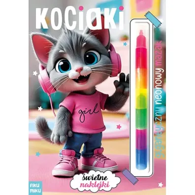 Kociaki. Gigantyczny neonowy mazak. Marker modu�owy