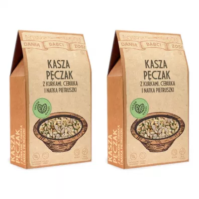 Dania Babci Zosi Kasza pczak z kurkami, cebulk i natk pietruszki Zestaw 2 x 200 g