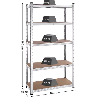 Songmics Regay do przechowywania 180 cm
