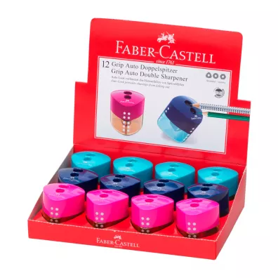 Faber-Castell Temper�wka Grip Auto podw�jna z pojemnikiem mix