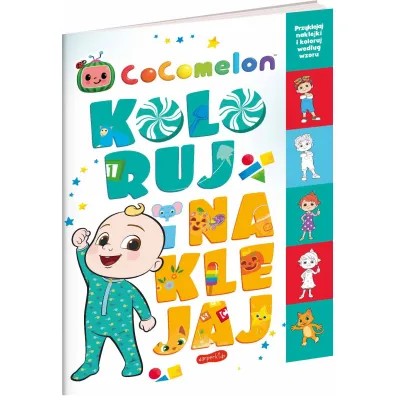 Koloruj i naklejaj. Cocomelon
