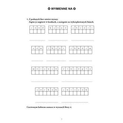 �wiczenia w terapii dysleksji i dysortografii dla uczni�w klas IV&ndash;VI � &ndash; U