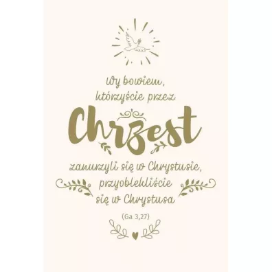 NT z infografikami B5 srebrne t�. Chrzest