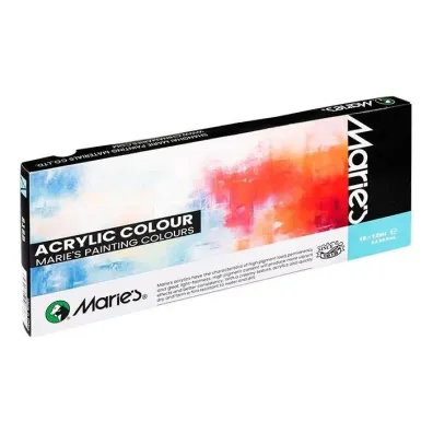 Kw Trade Farby akrylowe Maries 12ml x 18 kolor�w