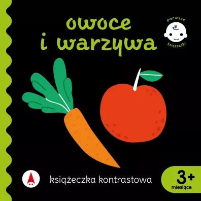 Ksieczka kontrastowa. Owoce i warzywa
