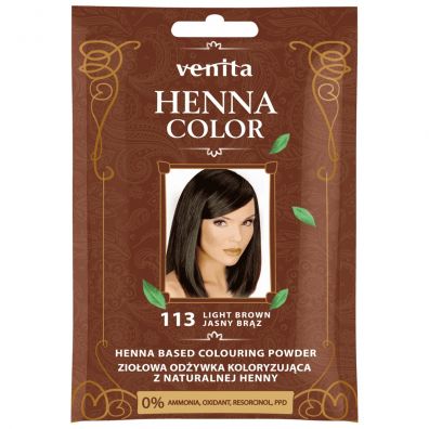 Venita Henna Color zioowa odywka koloryzujca z naturalnej henny 113 Jasny Brz 25 g