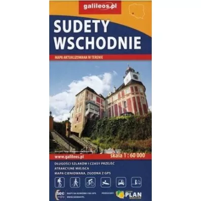 Sudety wschodnie. Mapa w skali 1:60 000
