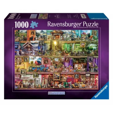 Puzzle 1000 el. Psy w bibliotece Ravensburger