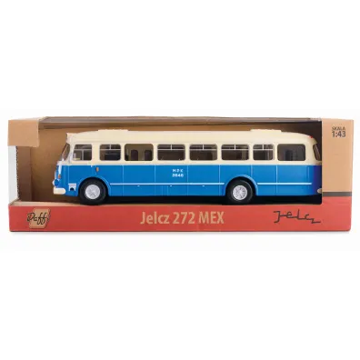 Autobus metalowy 1 43 Jelcz 272 mex niebieski WB DAFFI M-913