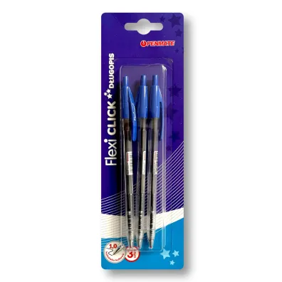 Tadeo D�ugopis Flexi Clic niebieski 3 szt PENMATE