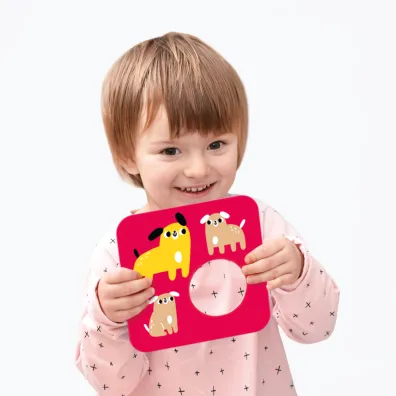 CzuCzu. Puzzle kontrastowe Tu pasuje 15 mies.+ Bright Junior Media