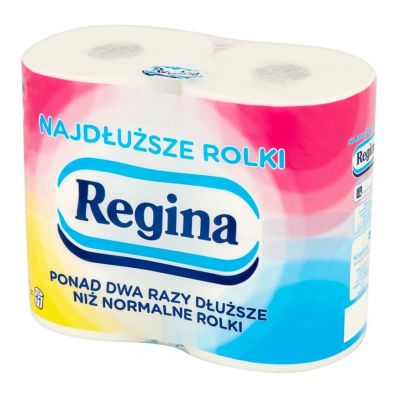 Regina Papier toaletowy najdłuższe rolki (jak 11 rolek), dwuwarstwowy 4 szt.