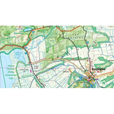 S�owi�ski Park Narodowy mapa turystyczna 1:50 000 laminat 2023