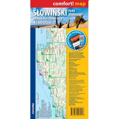 S�owi�ski Park Narodowy mapa turystyczna 1:50 000 laminat 2023