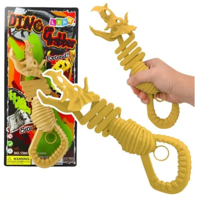 Gryz�cy szkielet dinozaura pistolet chwytak br�z LeanToys
