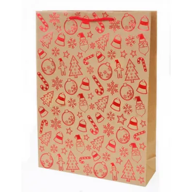 Canpol Torebka ozdobna twarda Kraft �wi�ta TK-40S 33 x 44 cm