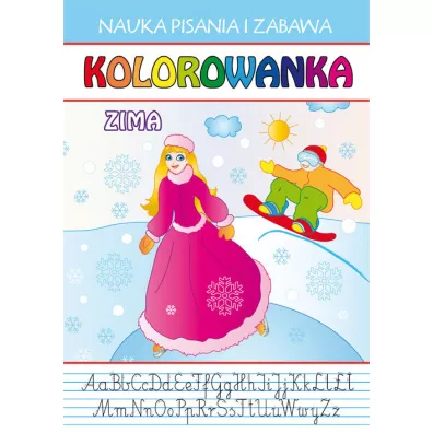 Nauka pisania i zabawa. Kolorowanka. Zima - Anna Gutkowska, Dagmara G�ska