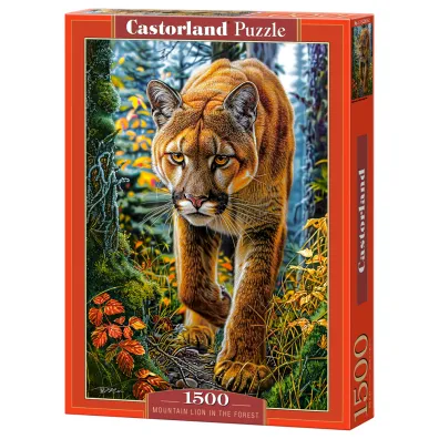 Puzzle 1500 el. Mountain Lion In The Forest Castorland